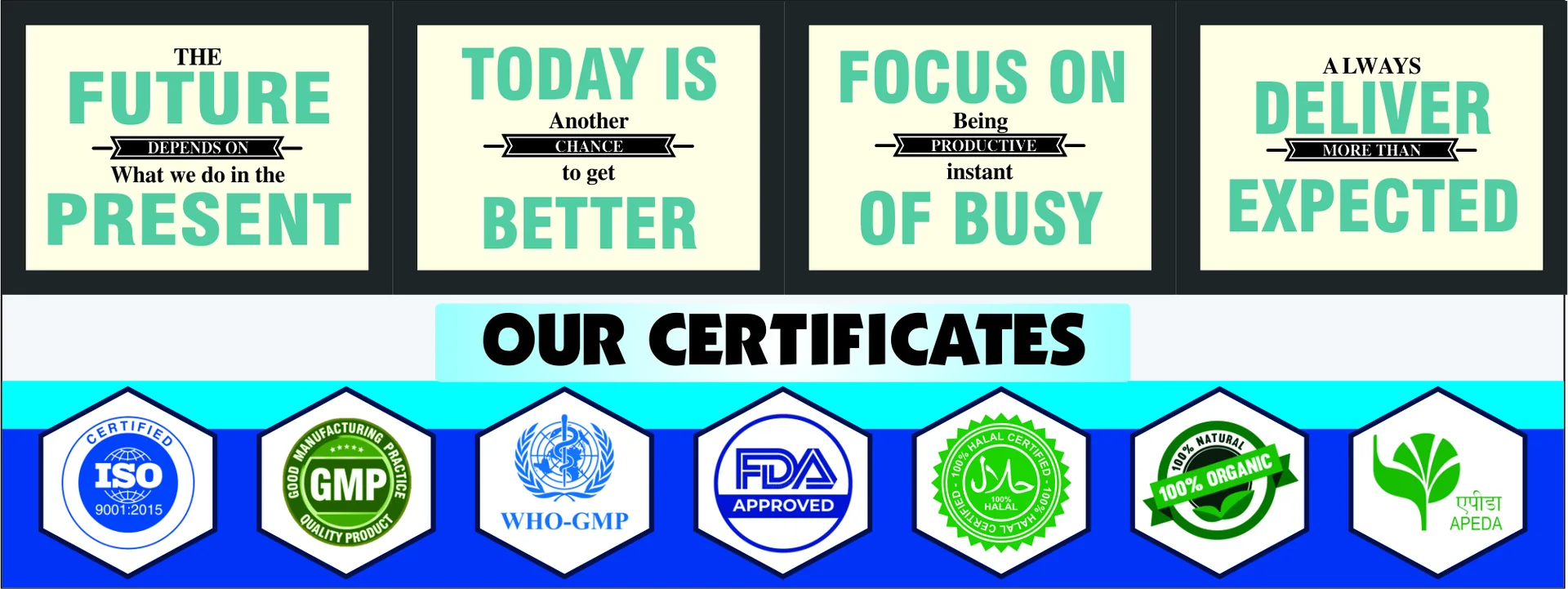 Quality and certifications