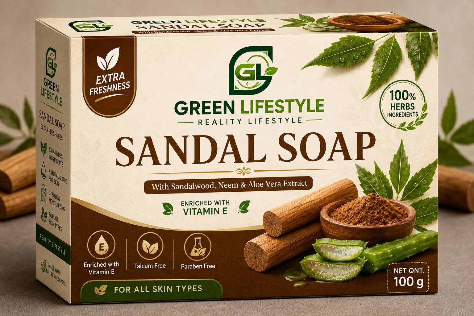 SANDAL SOAP - 100 GM