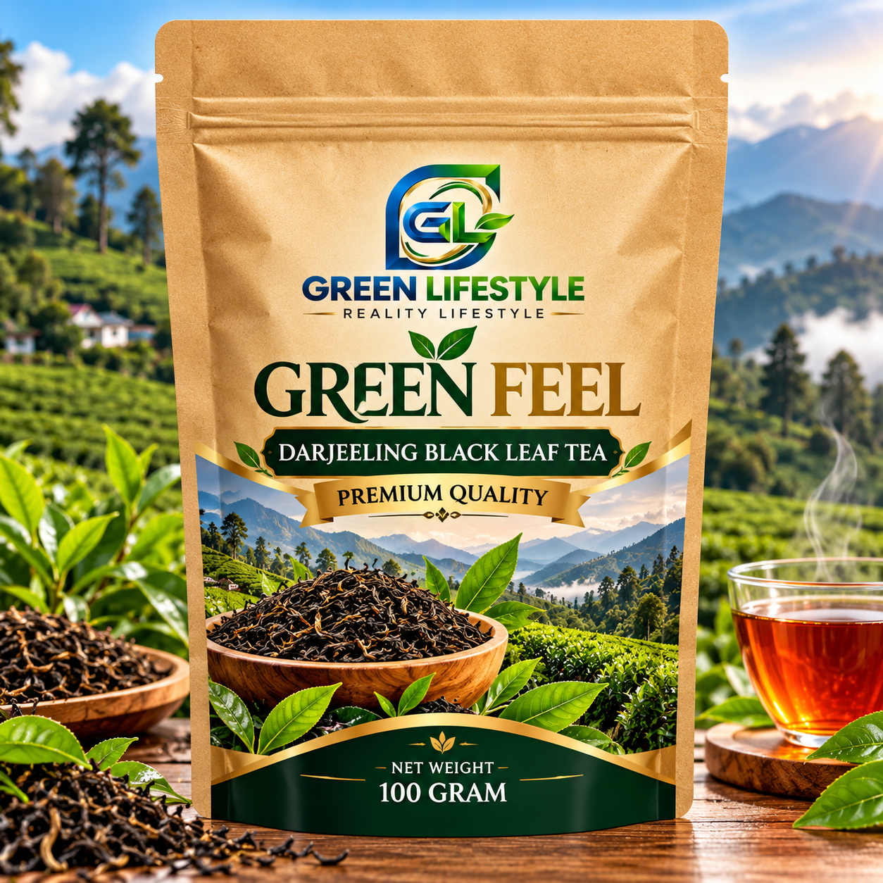DARJEELING BLACK LEAF TEA 100 GRAM
