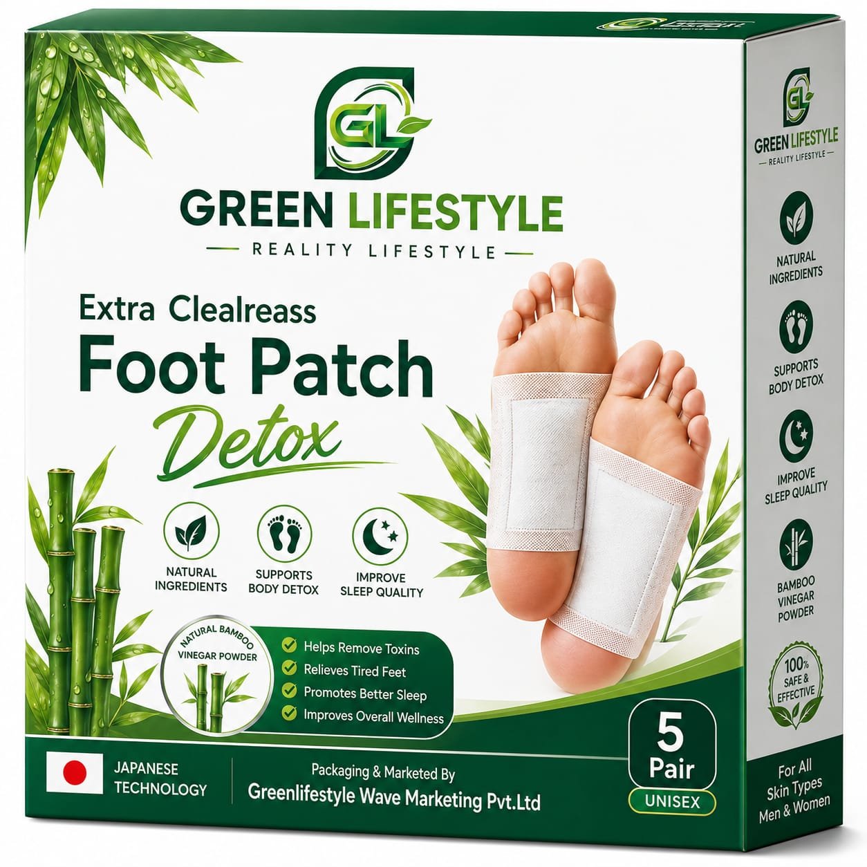 FOOT PATCH DETOX - 5 PAIR